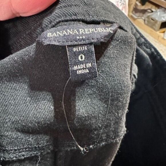 Banana Republic women’s twill utility skirt cargo charcoal black gray size 0 pet - Picture 4 of 8